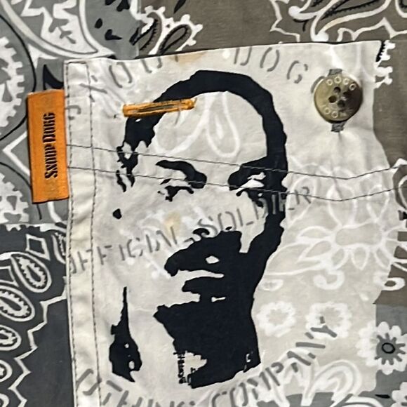 🔥🔥 SNOOP DOGG CLOTHING COMPANY - AOP Short Sleeve Button Down Shirt  2XL - *RE - Picture 4 of 16